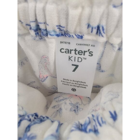 Carters Kids Animal Print Ruffle Top Size 7 - Picture 3 of 5